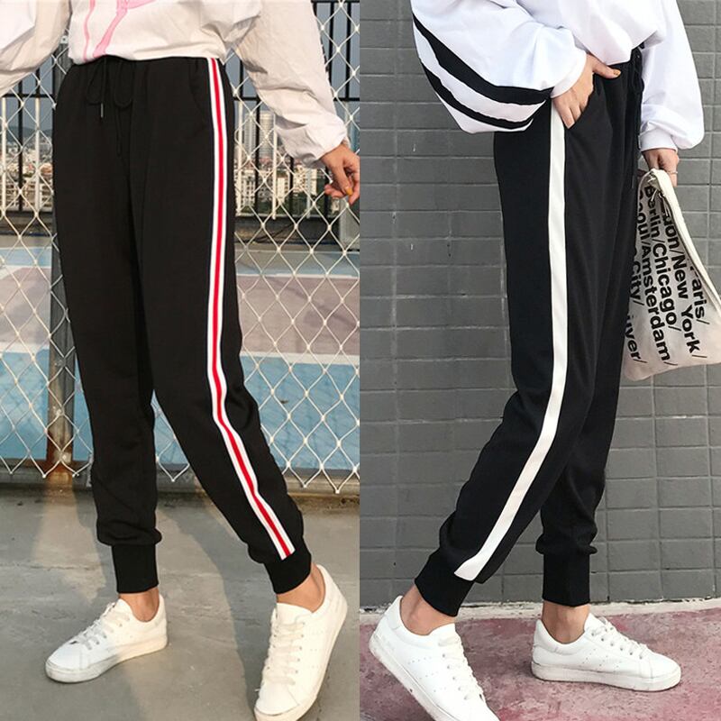 サイドライン・リブスウェットイージーパンツ