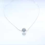 爽やかなラベンダーに心癒される！ K10翡翠一粒ネックレス A貨翡翠 jd_ne1242