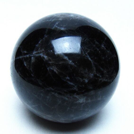 モリオン 黒水晶 丸玉 74mm 一点物 151-9481