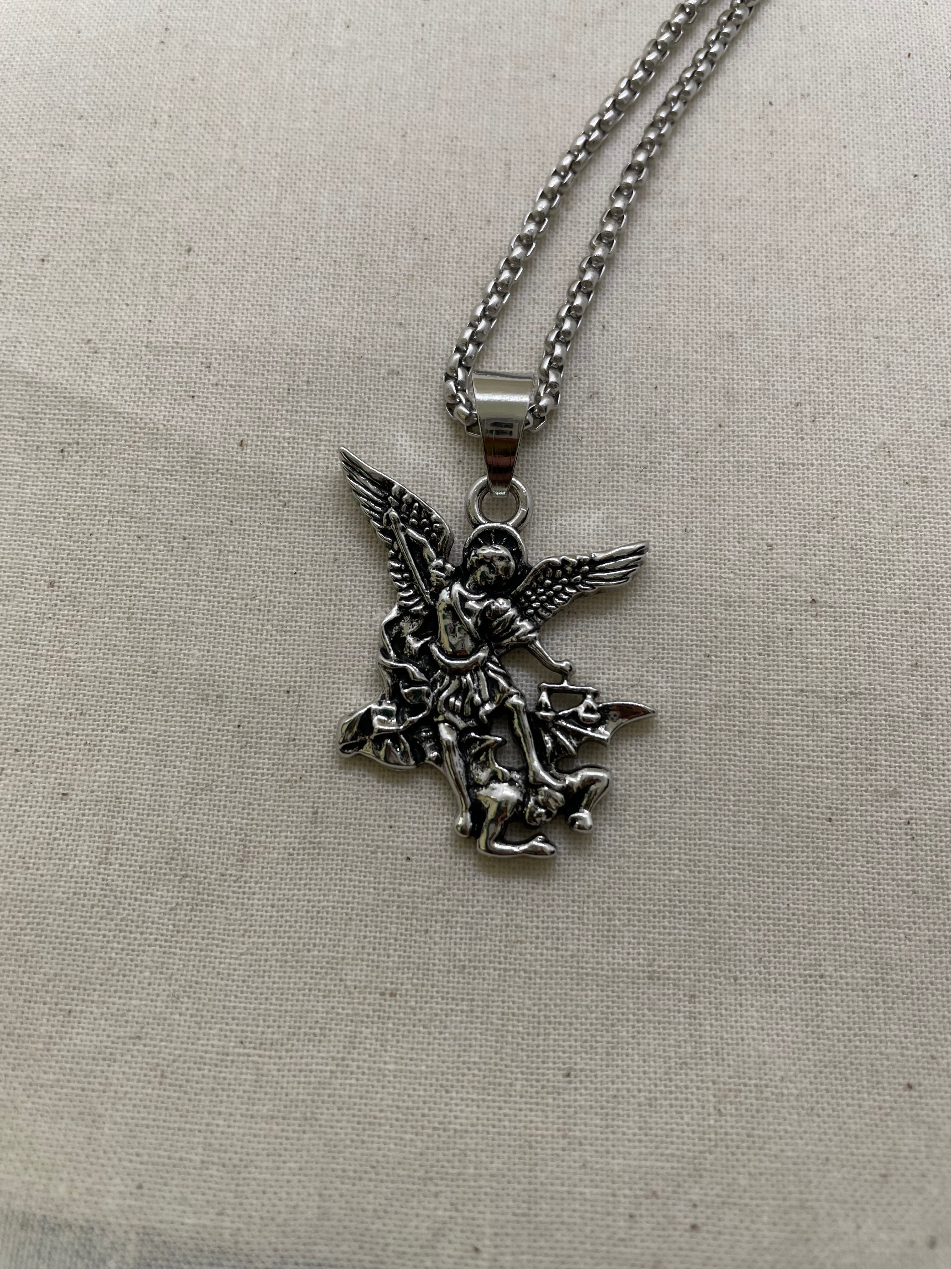 大天使ミカエルネックレス◼︎シルバー | Cafe&Herbs Hluboka