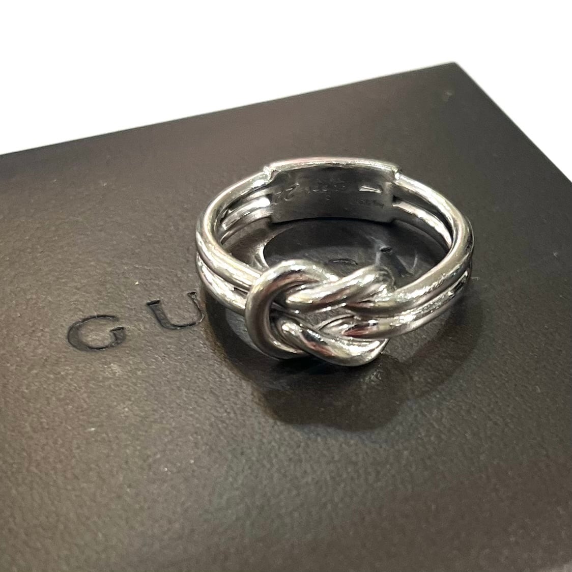 GUCCI】【22号】3006 グッチ ヴィンテージ ノット リングシルバー925
