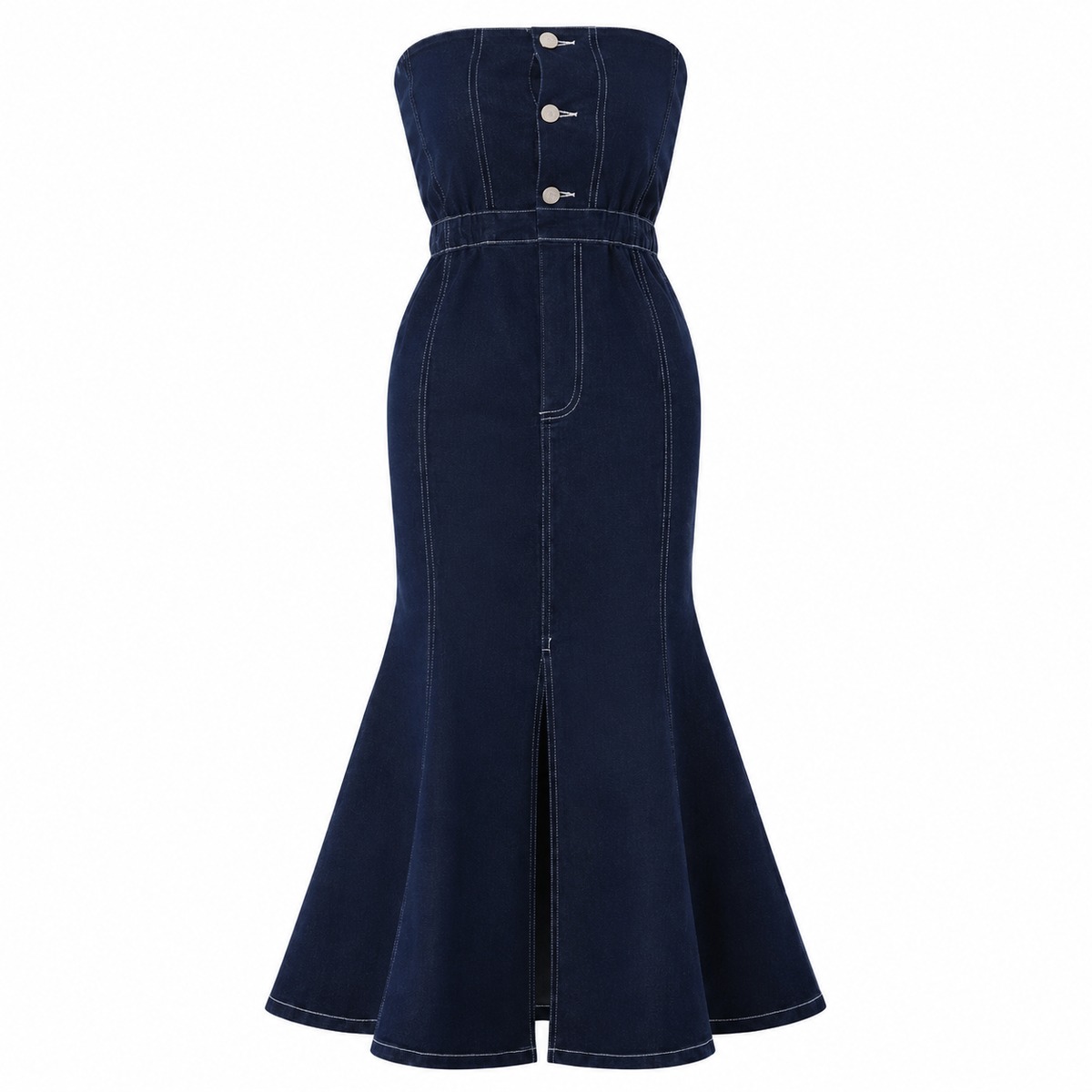 Lumignon original ♥ white ribbon denim bare op | Lumignon