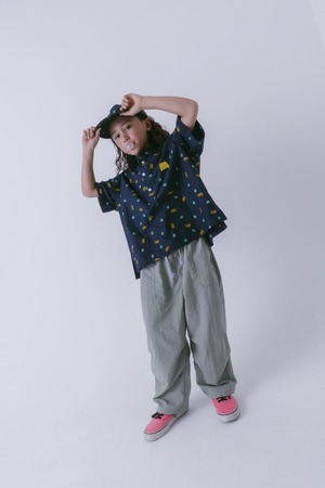 【MIN-NANO×frankygrow】M&SB PATTERNED PULLOVER SHIRT col.NAVY / 1