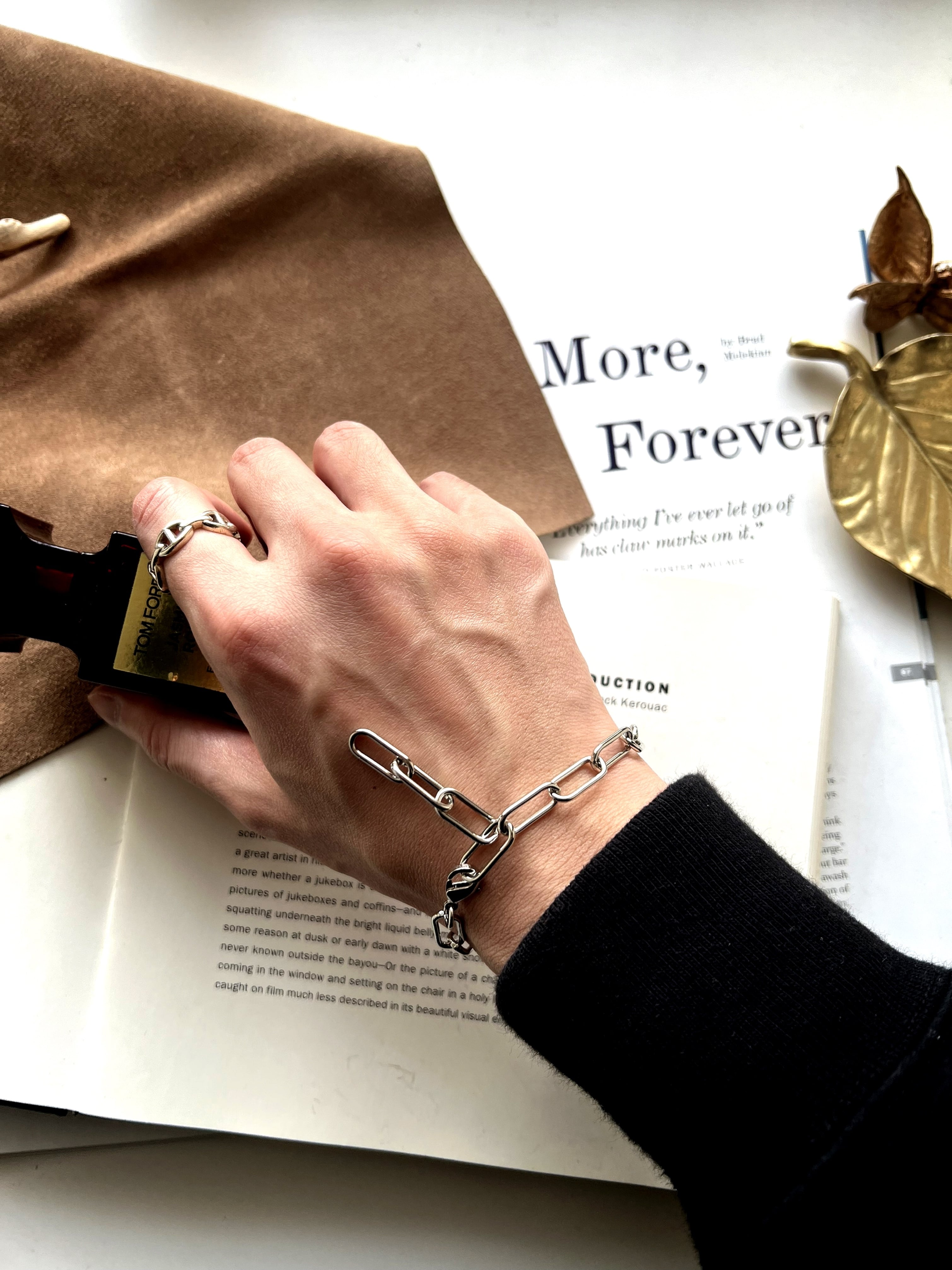 Clip Chain Bracelet 【SILVER】 | Akto