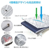 SUPTEMPO 車用凍結防止カバー 車 フロントガラス 凍結防止シート 軽自動車 凍結防止カバー 車 サンシェード 外付け 10枚強力磁石内蔵 四層構造 撥水加工 車 フロントガラスカバー 雪対策 霜除け 落葉 結露防止 四季適用