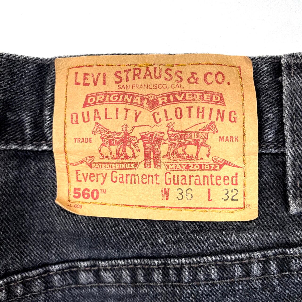 USA製 Levi's リーバイス 560 ワイド バギー テーパード デニムパンツ