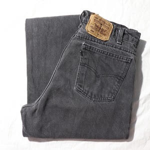 34×32 黒タブ Levi’s 550 USA サルファーブラック デニムパンツ リーバイス