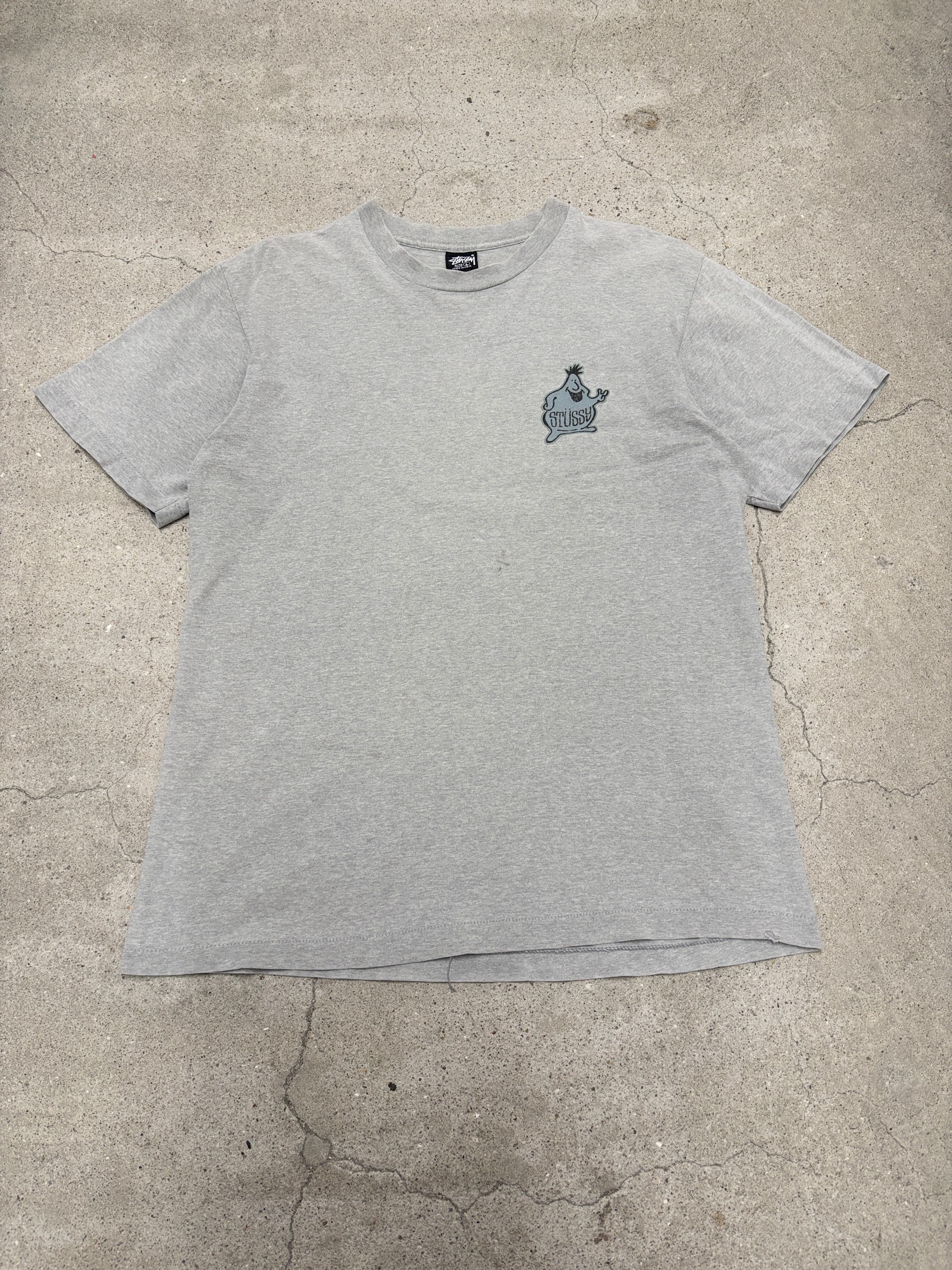 90s OLD STUSSY/Mr.Blob print Tee/USA製/黒タグ/L/ミスタ－ブロブ