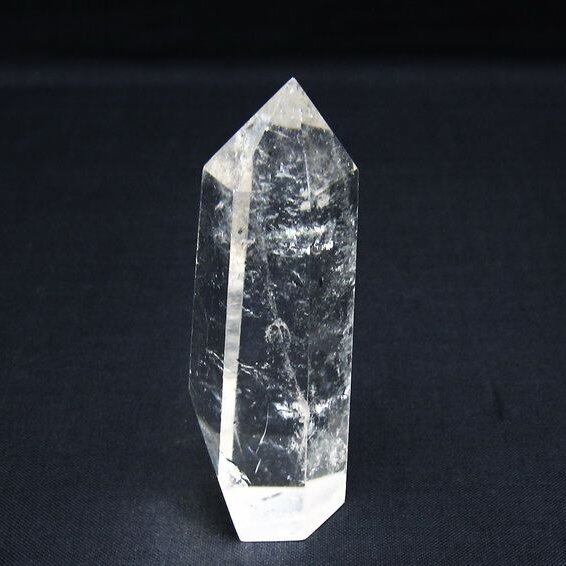 水晶 六角柱 ポイント 置物 一点物 142-10079