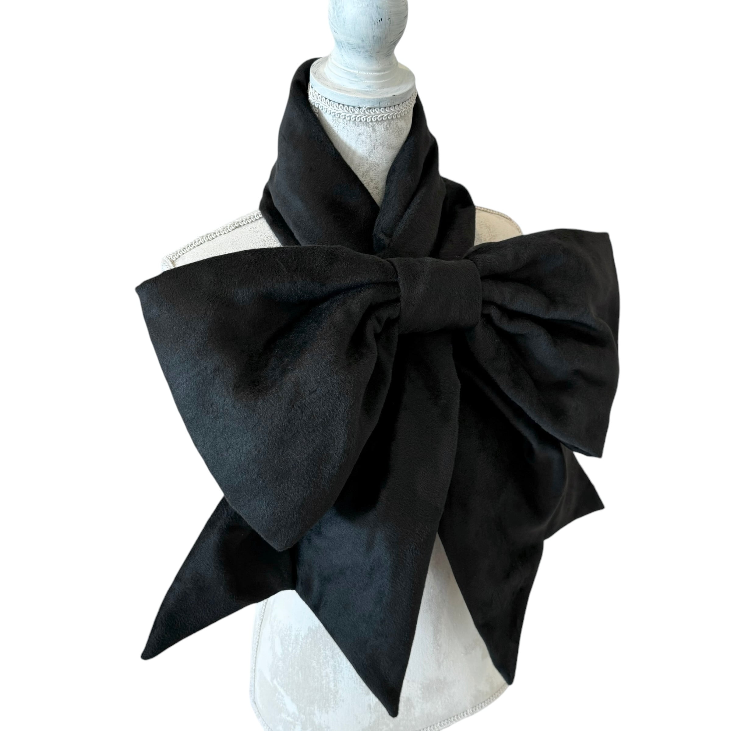 リボンマフラー BLACK