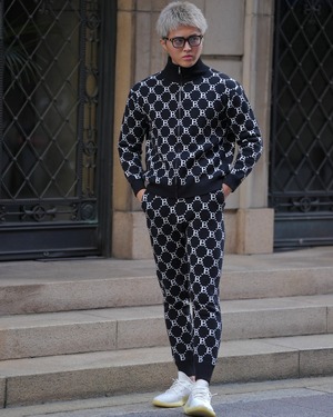 BELINDA MONOGRAM ZIP JACKET【BB25024】