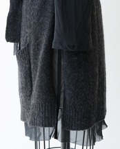 〈DRIES VAN NOTEN 〉Layered Sheer Cardigan