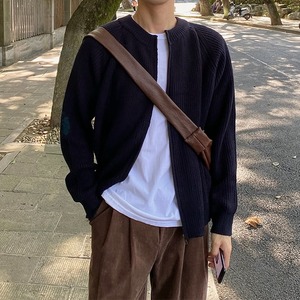 ジップアップシンプルカーディガン　921
