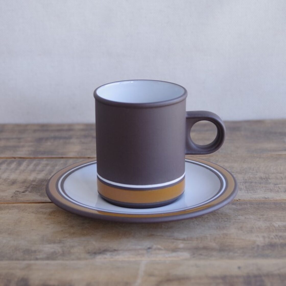 ホーンジー コントゥール コーヒーカップ ソーサー HORNSEA Contour
