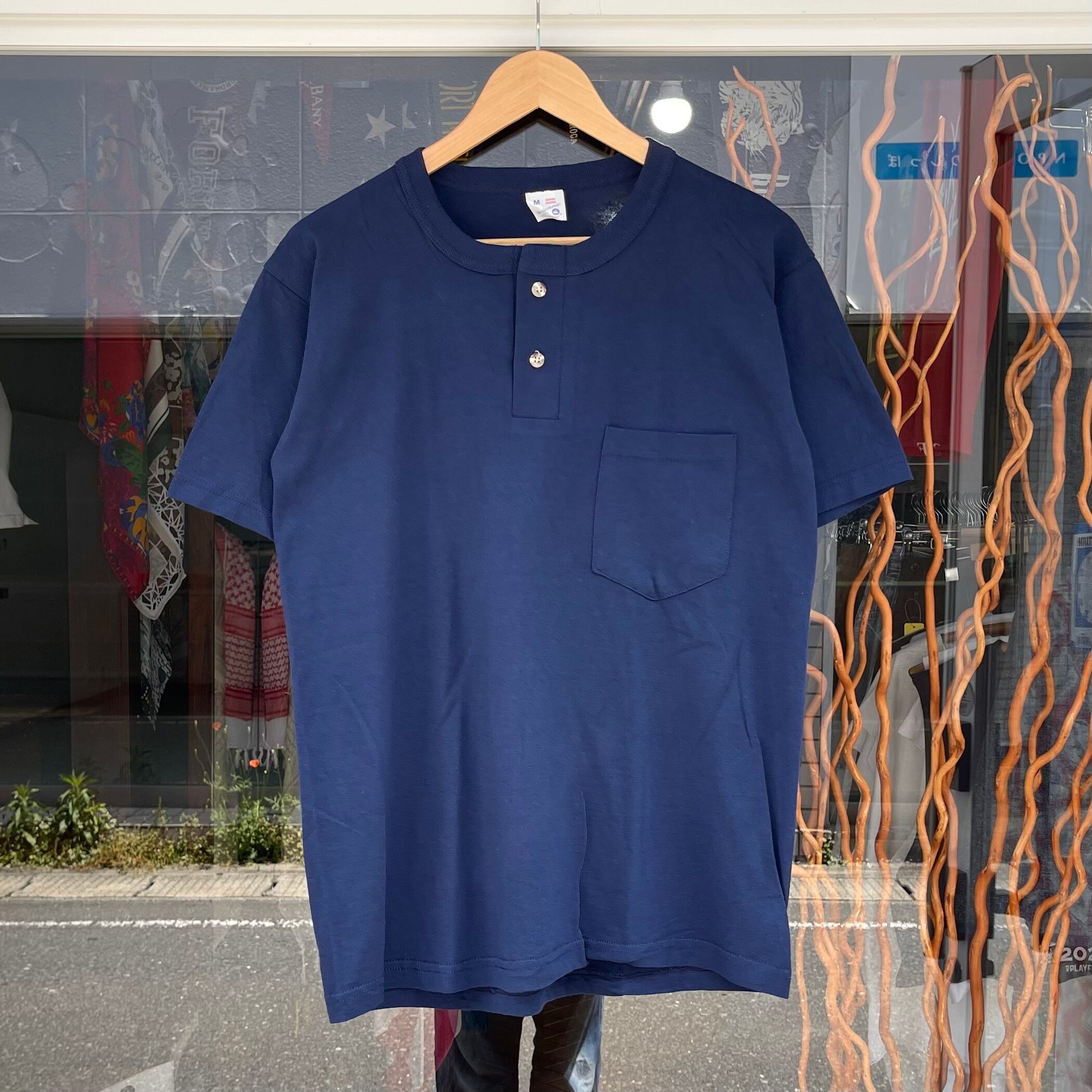 【Dead Sz:M 】90s Windjammer 無地ポケットTシャツ