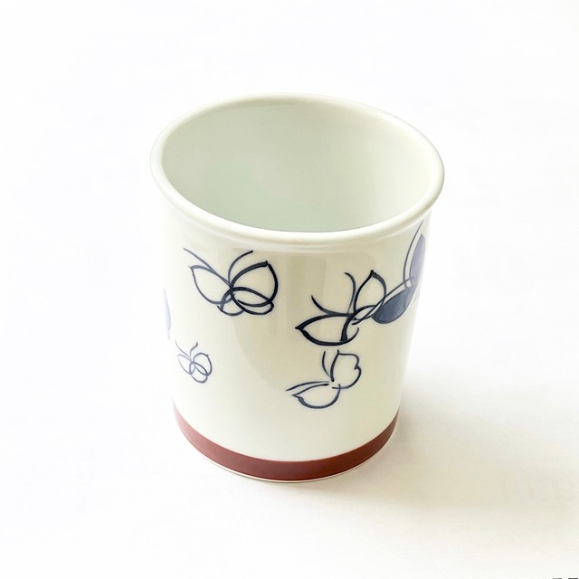 【京焼】染付蝶々マグカップ