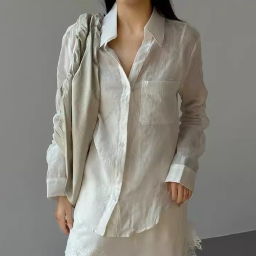 リネンシャツ ・21434