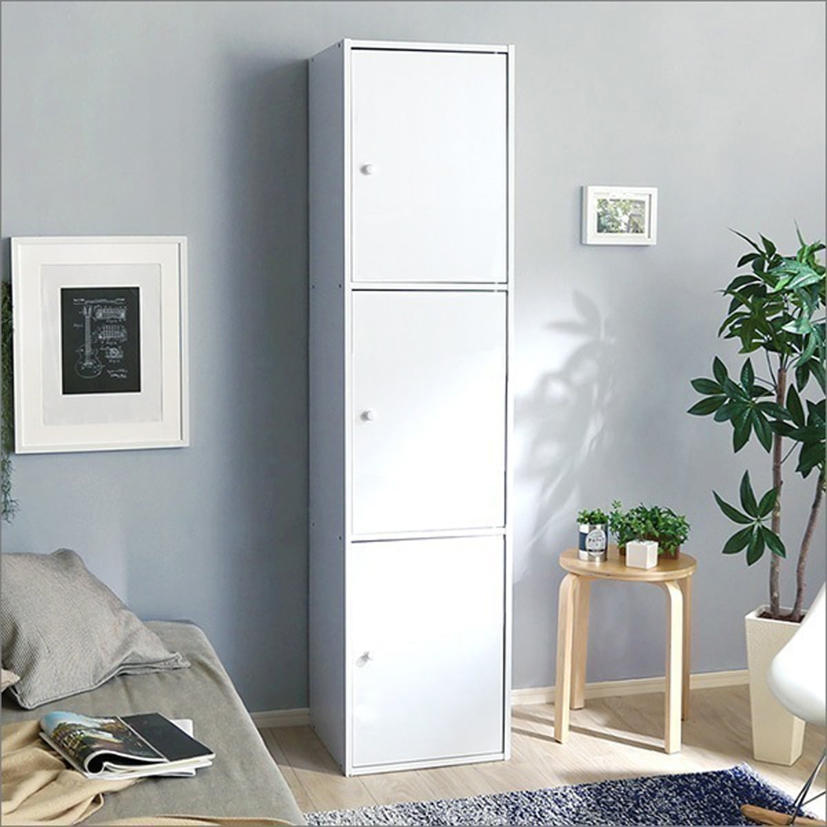 マルチカラーボックス3DNEST.3ドアタイプ本棚,マルチボックス,オシャレ