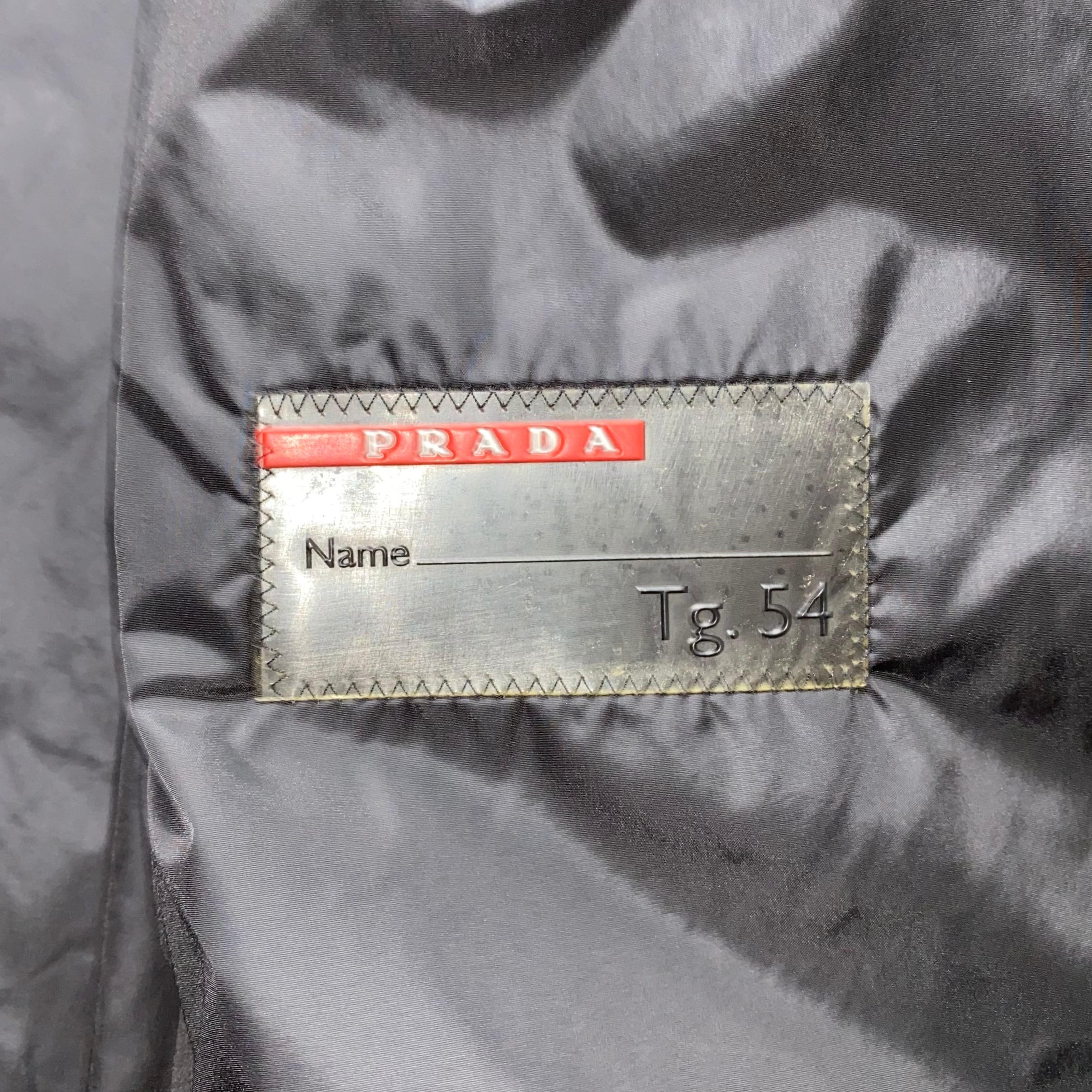 vintage PRADA SPORT black nylon liner blouson | NOIR ONLINE