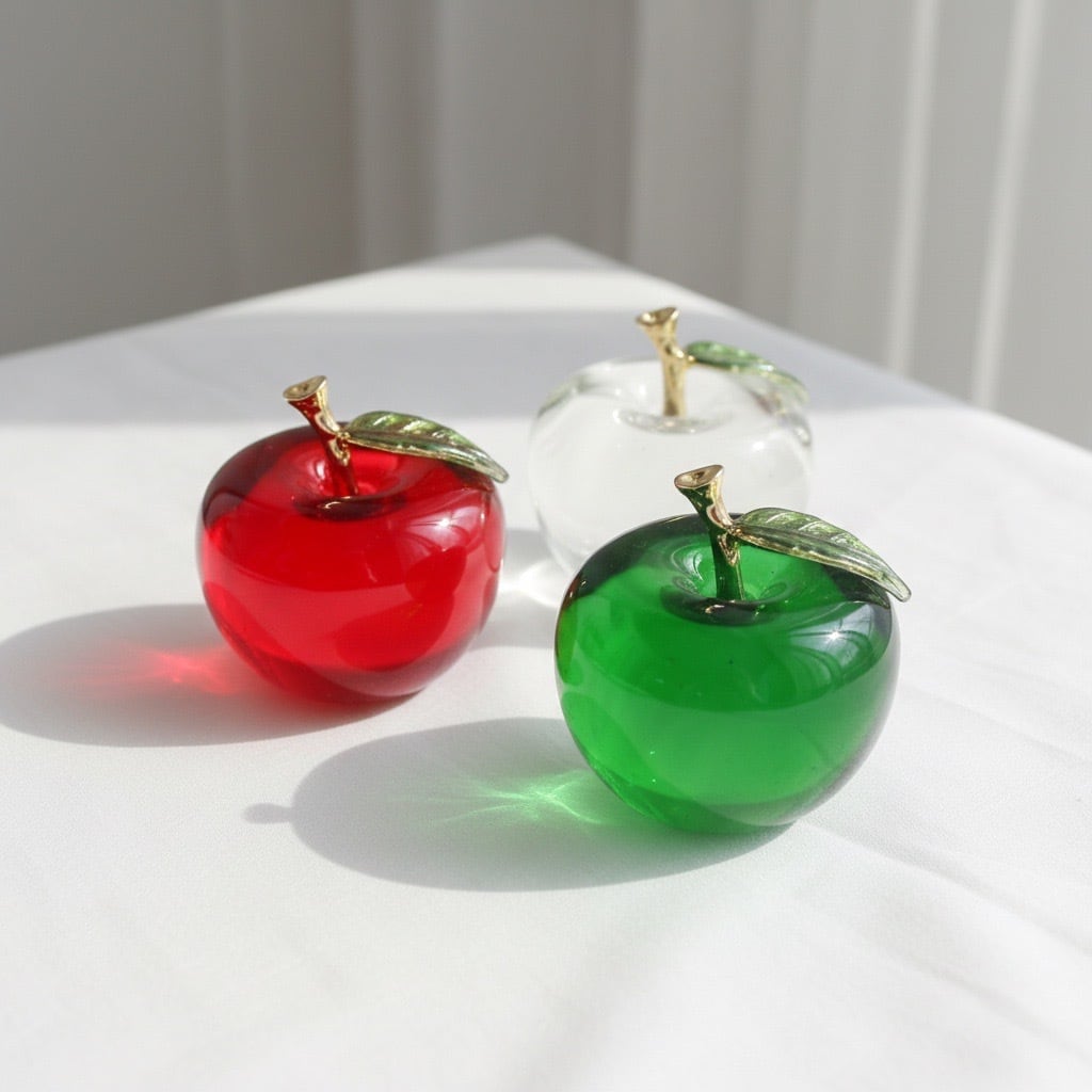 りんごのガラスオブジェ【efo2-1】 | ATELIER ECUDES
