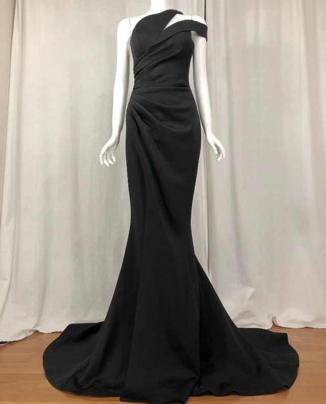 BLACK ワンショルダー　マーメイド【アメリカ輸入　JOVANI】