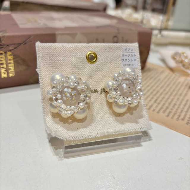 Kafuu plusパールアクセサリー　ピアス　(A52-73-1) 1