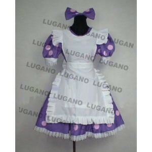 K1158 ディズニー ♪ ミニー 風 パープル 風 コスプレ衣装 cosplay