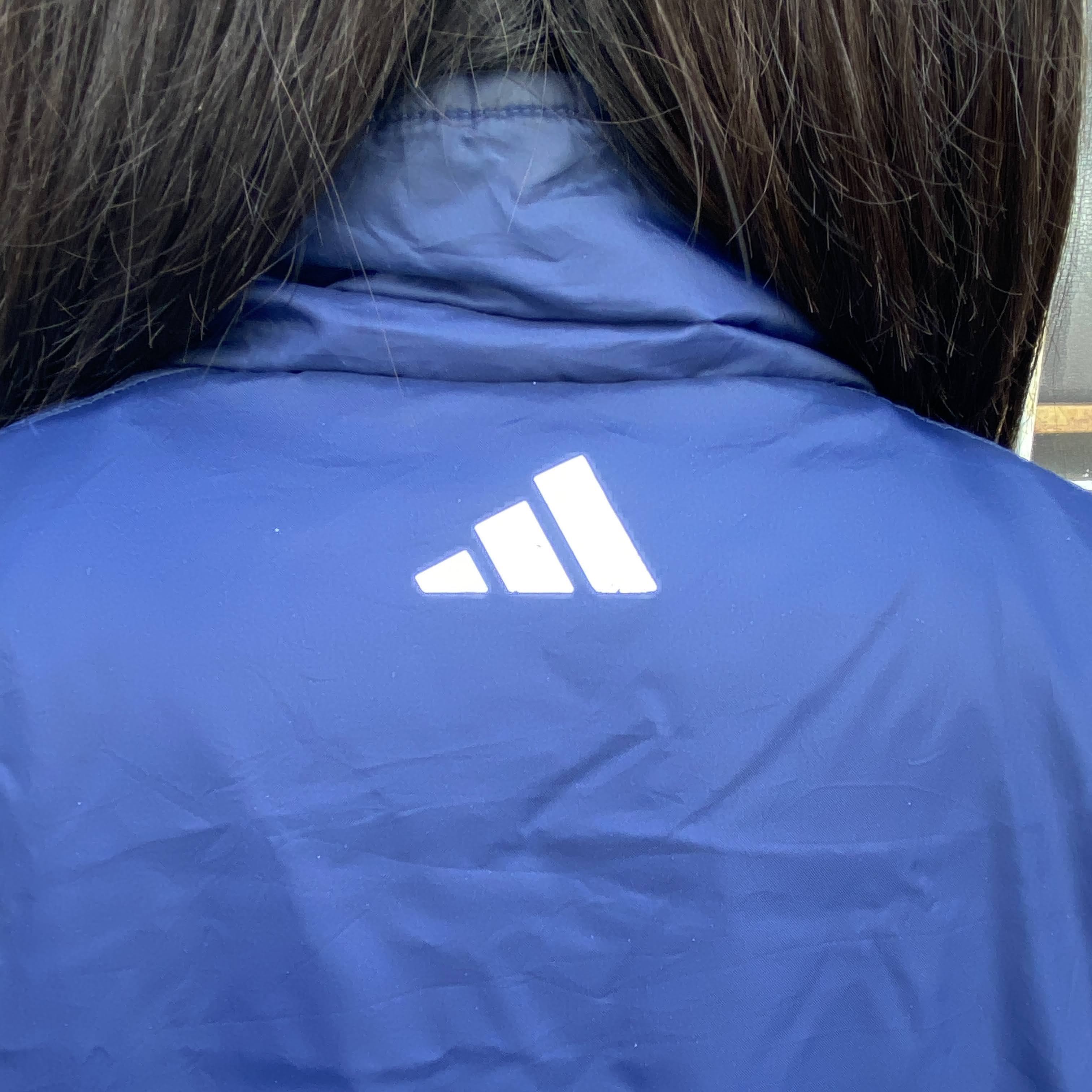 00年代 adidas アディダス キルティングライナー 中綿 ナイロンコート