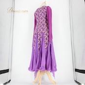 社交ダンス 衣装 スタンダード ドレス ワンピース パーティドレス 紫 prima boutique プリマブティック ラインストーン パープル系 バイオレット フロート 動きやすい おしゃれ 舞台衣装 上品 かわいい エレガント 遊び心 存在感 通常サイズ 伸縮性 派手 お祝い事 クラブイベント ダンスパーティー レディース 体型カバー 柔らかい