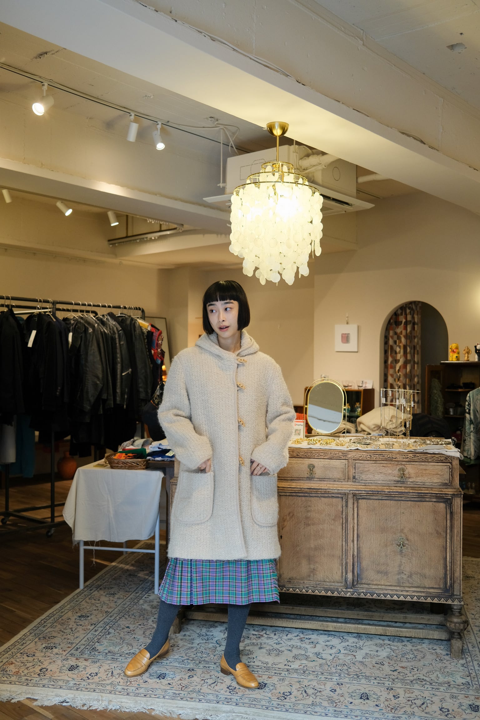 80's テディー ウール フードコート