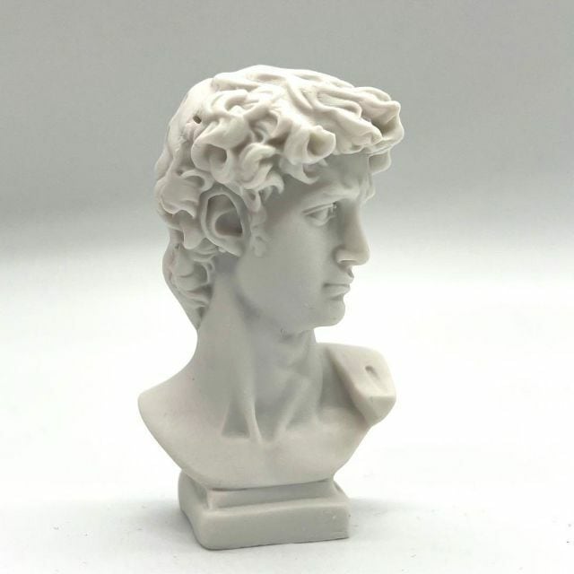 即納】アポロ ダビデ メディチ ギリシャ神話 石膏像 置物 顔 ギリシャ