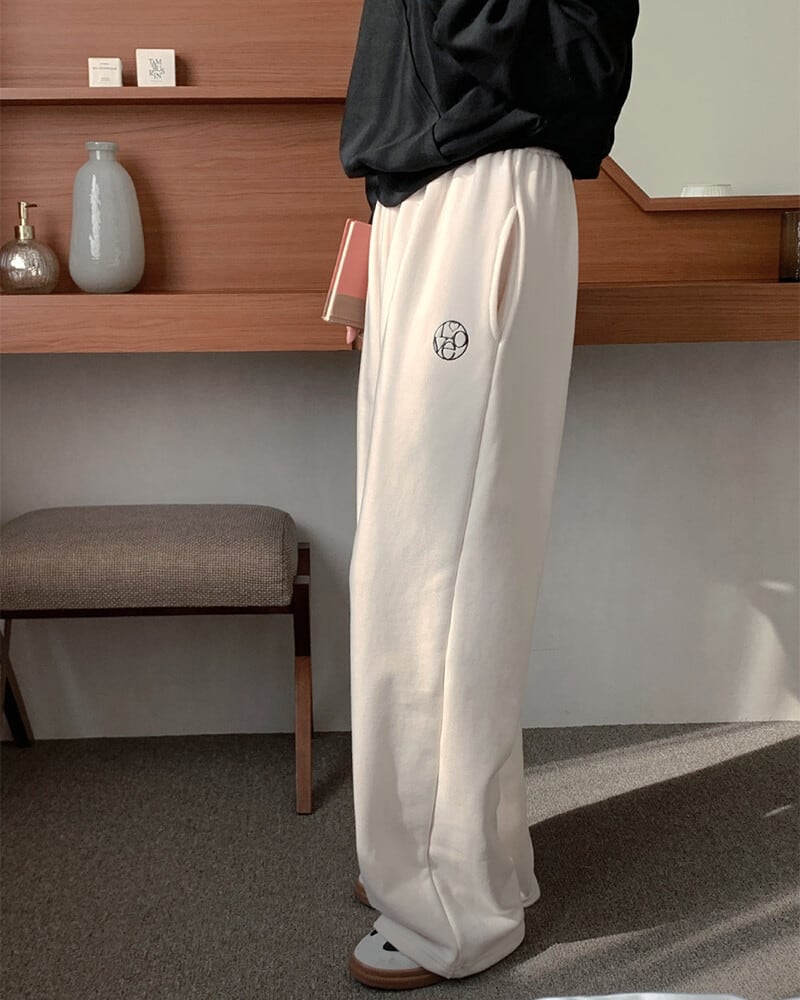 【SELECT】刺繍スウェットパンツ