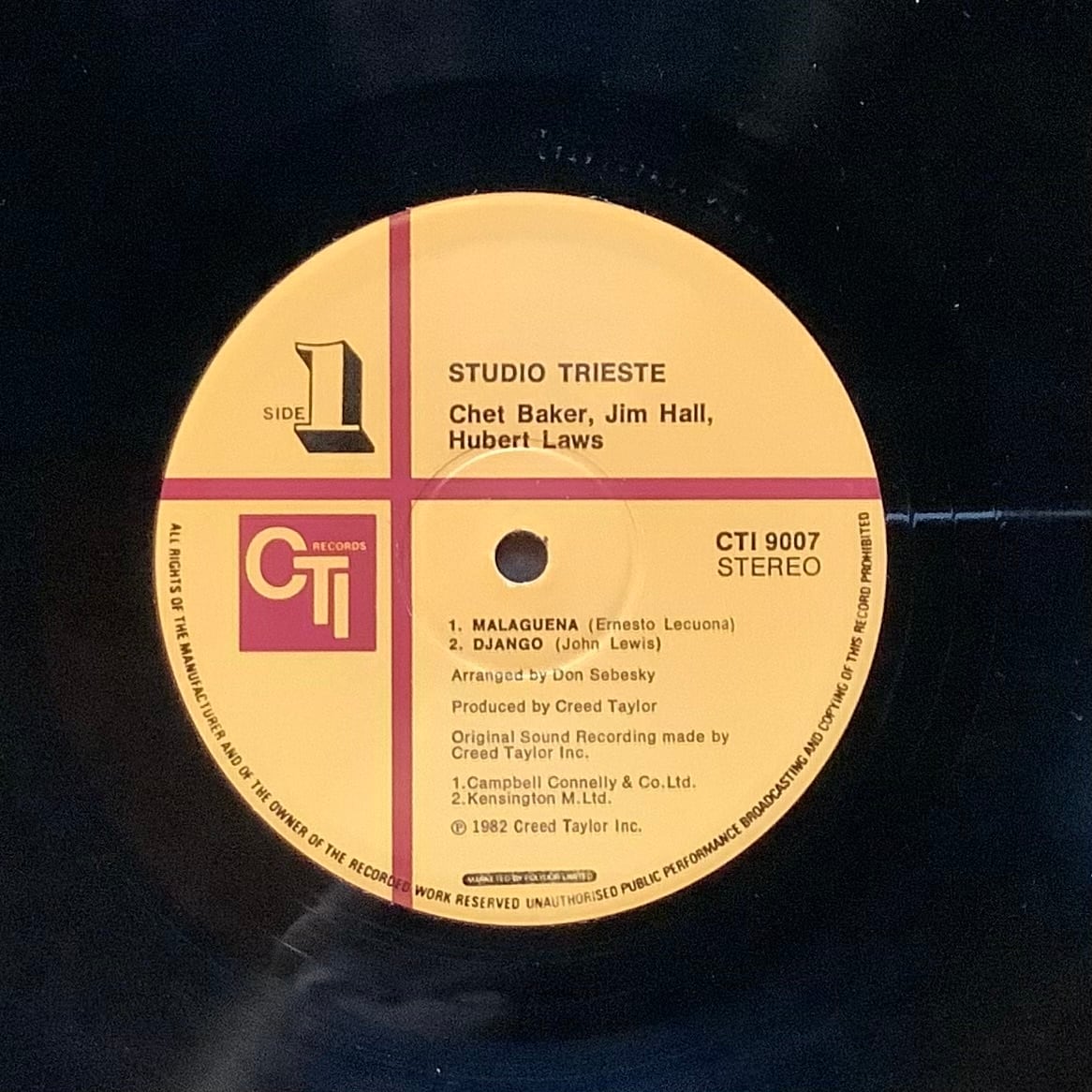 CHET BAKER, JIM HALL, HUBERT LAWS / STUDIO TRIESTE | Plastic Soul