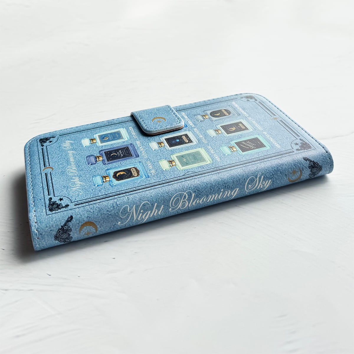 星空香水瓶 標本柄 スマホケース 手帳型スマホケース iPhoneケース