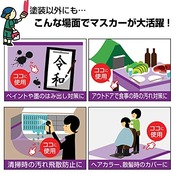 和気産業 マスキングマスカー 幅1100mmX長さ20m はみ出し対策 飛散防止 室内壁 CMー032