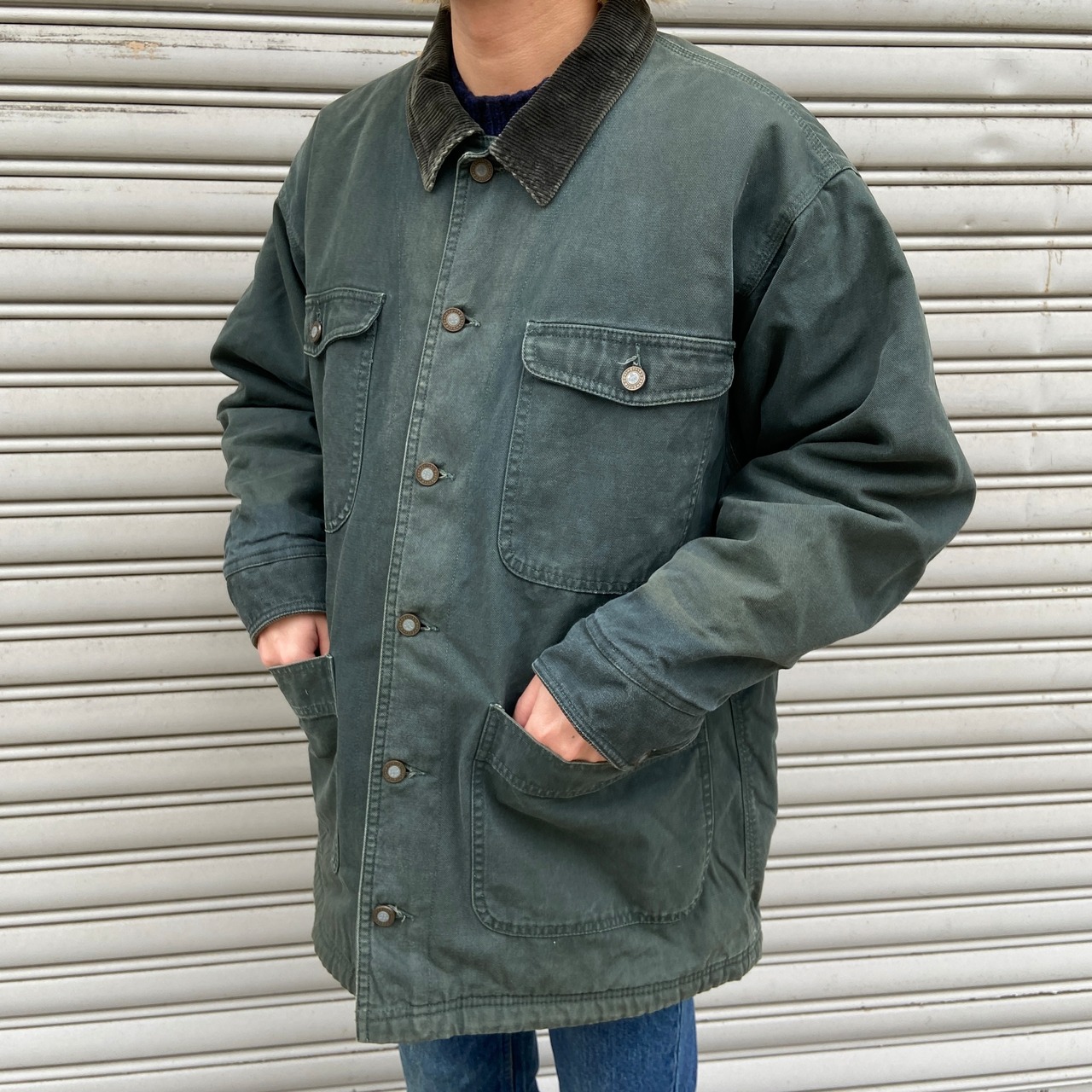希少 90s パタゴニア ヌエボレンジコート ブルズアイ カバーオール 緑系 M