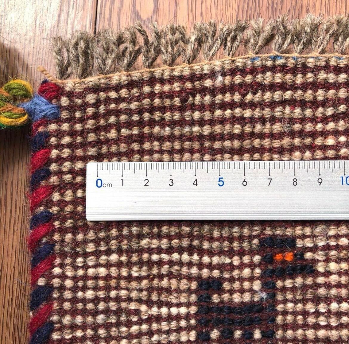 ギャッベ ペルシャ絨毯 75x50cm ギャベ 玄関マット 手織り ラグ 絨毯 ペルシャギャッベ (ギャベ) ギャッベ 玄関マット No.GM-383 | A's Rug