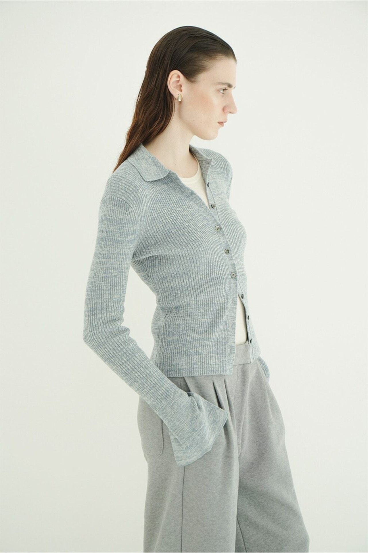 CLANE COMPACT RIB KNIT SHIRTS 3色展開