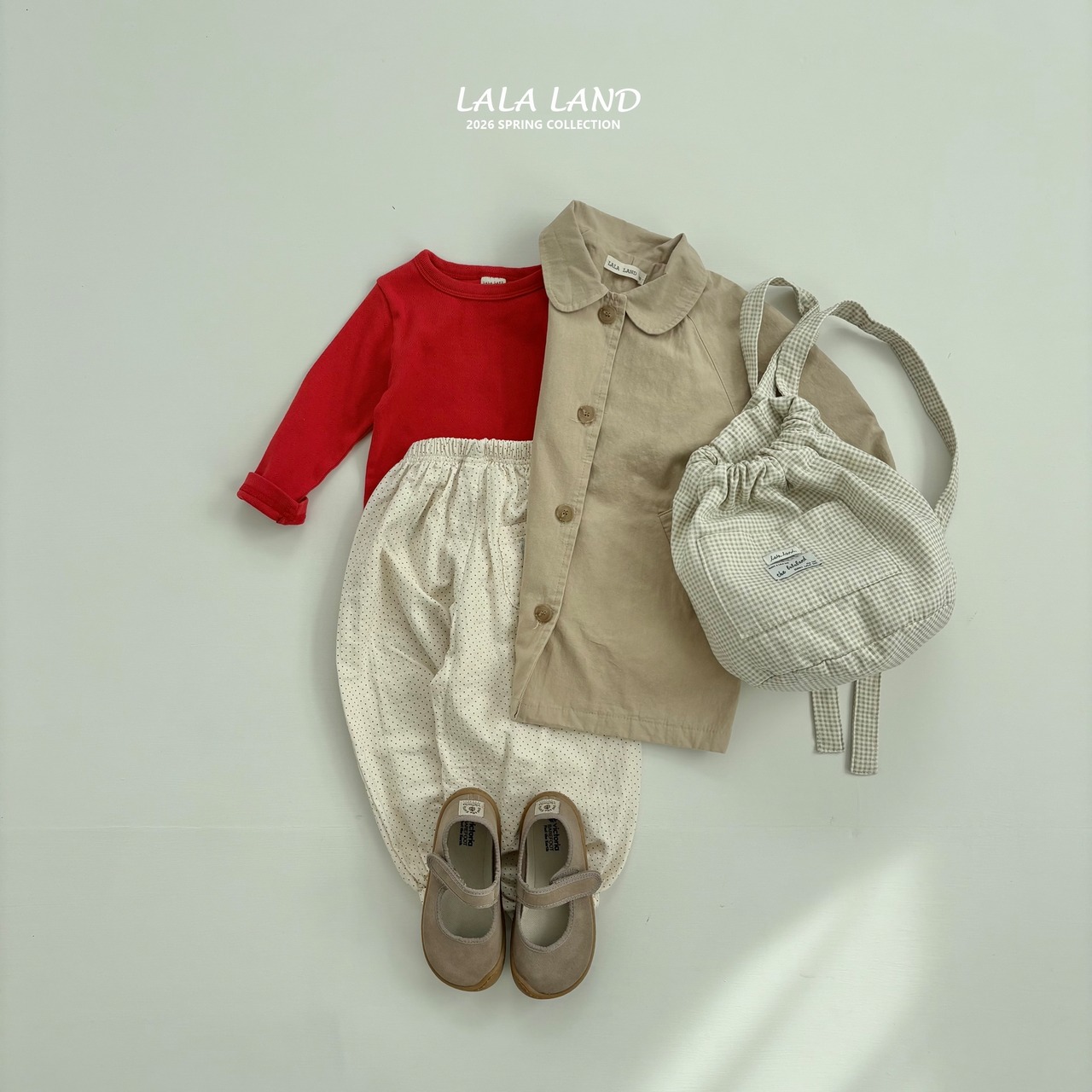 LALALAND 26/SS (Kids)Spring trench coat