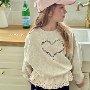 «Sold out»«ジュニアサイズあり»«poisson» ハート刺繍mtm 2colors