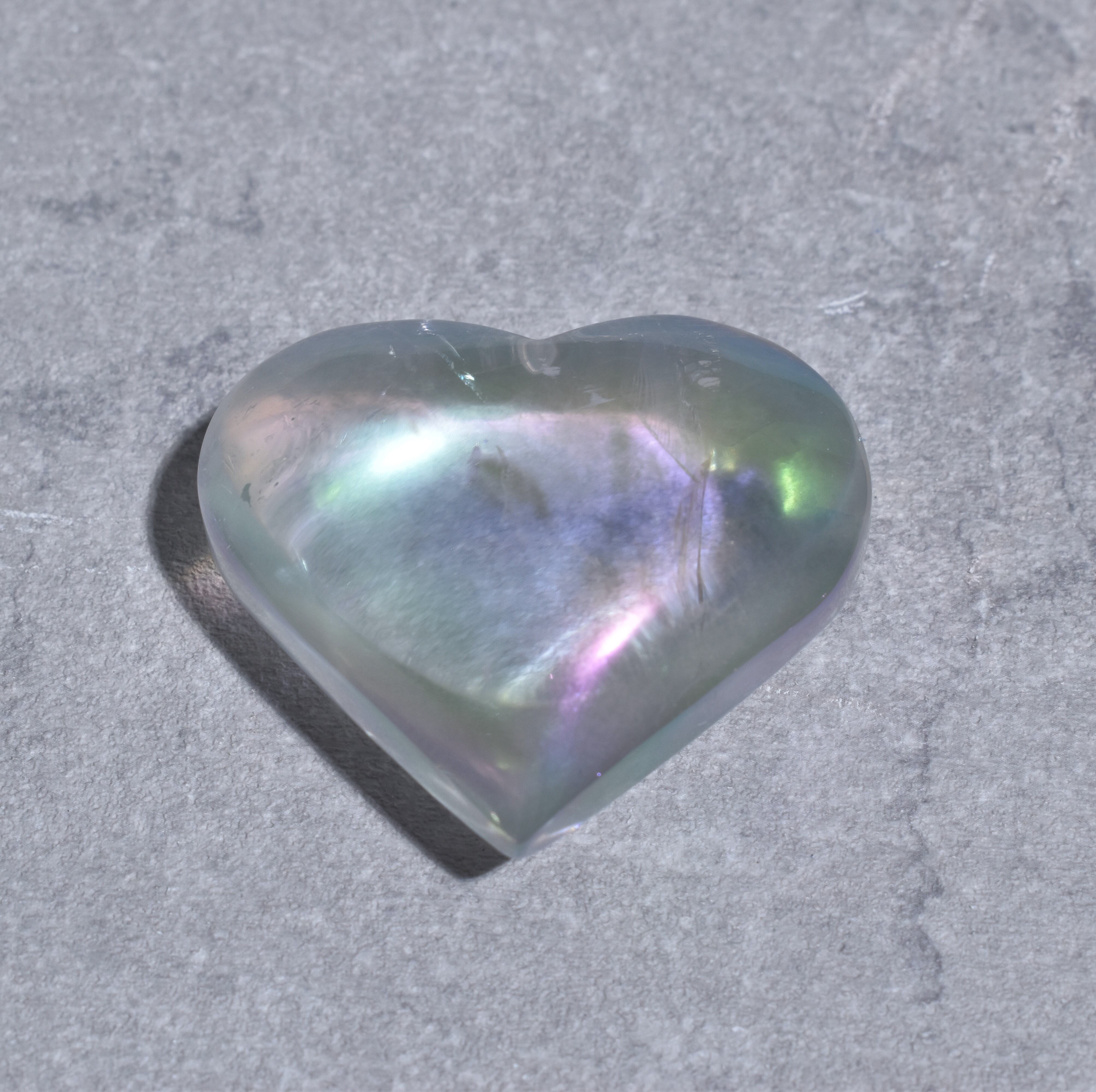 エンジェルオーラクォーツ ハート01♡ Angel Aura Quartz ♡天然石