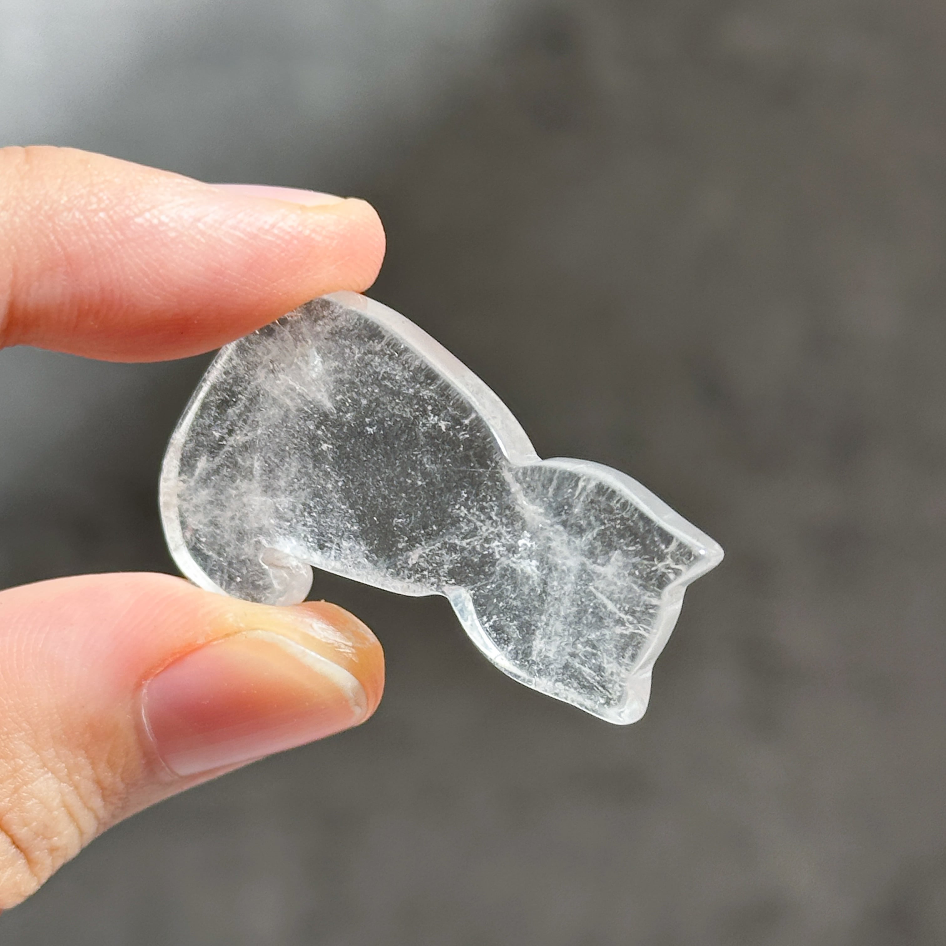 クリアクォーツ 猫ちゃん01◇Clear Quartz Cat ◇天然石・鉱物