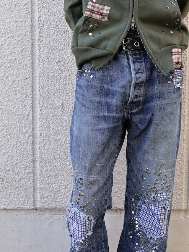 【Hannah Creak/26aw】Studded Jeans Blue