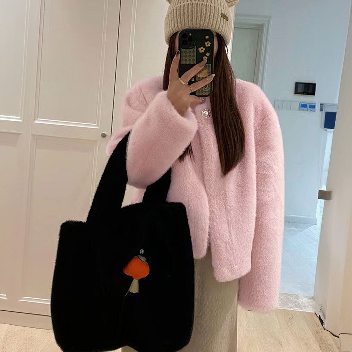 ファー ジャケット ふわふわ 秋冬 アウター レディース 韓国 きれいめ 大人 かわいい おしゃれ カジュアル 通勤 通学 暖かい 羽織り 上品 大人可愛い 大人女子