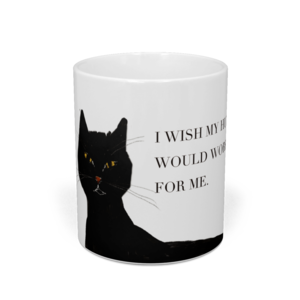 送料無料　BLACK CAT MUG