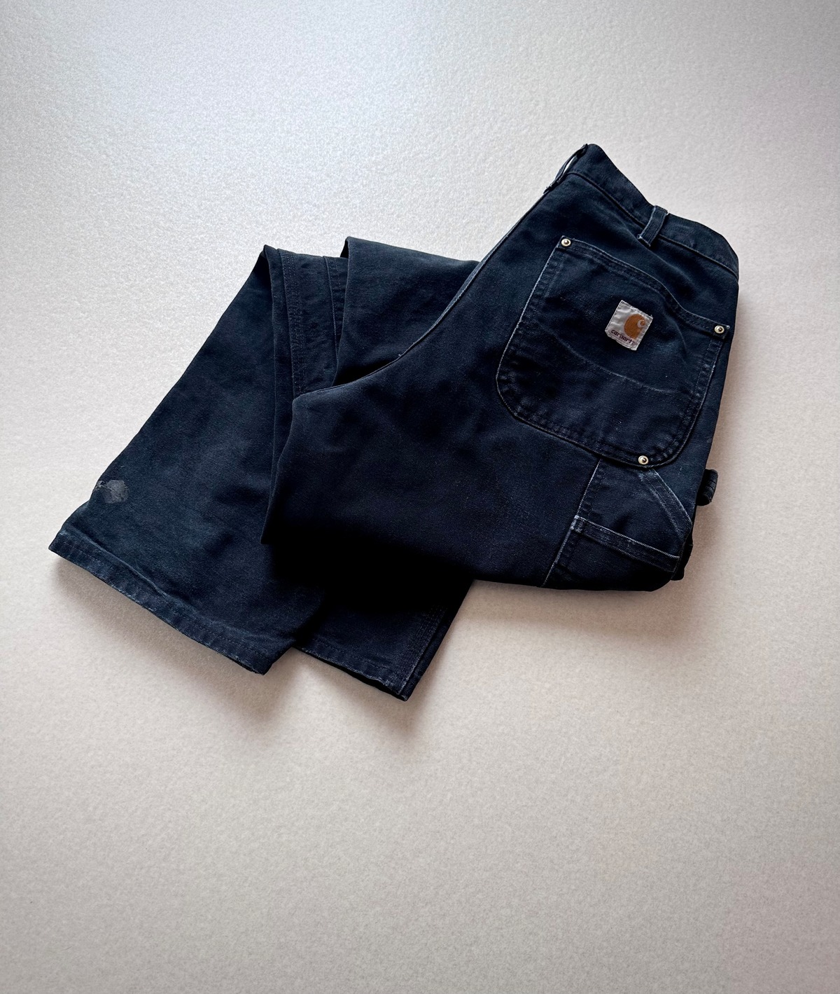 USA製 “ CARHARTT ” B01 BLACK DUCK DOUBLE KNEE PAINTER PANTS OLD 