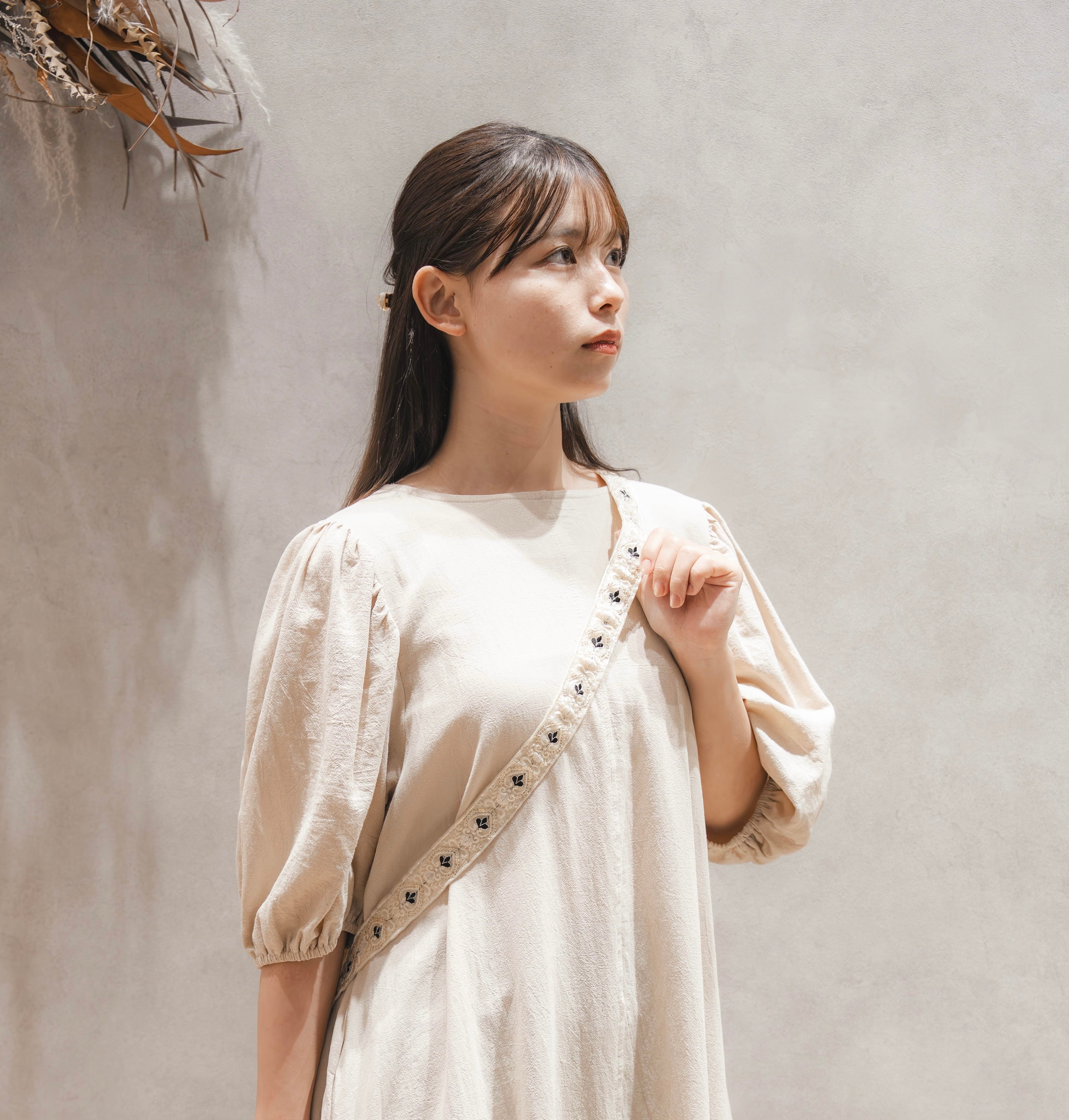 【長さ調整可能！】インド刺繍リボン ショルダー(A71-10)①