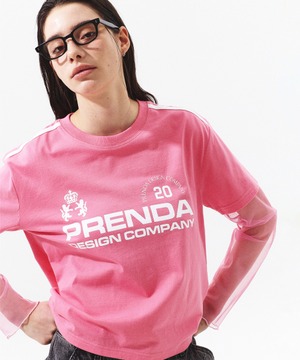 [PRENDA] PDC UNIFORM SEE THROUGH LAYERED SLEEVE PINK