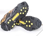 靴底用滑り止めスパイク(替えピン3個付き）滑らない 携帯 靴用ゴム底 かんじき アイゼン スノー アイススパイク (S/20.0cm-23.0cm)