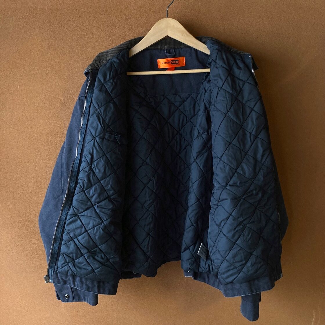 CornerStone ダックデトロイトジャケット 刺繍入り ネイビー SIZE XL 